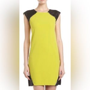 Catherine Malandrino Cameron Chartreuse Dress